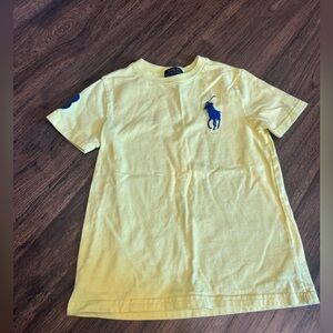 Polo by Ralph Lauren Yellow and Blue Short Sleeve Tee